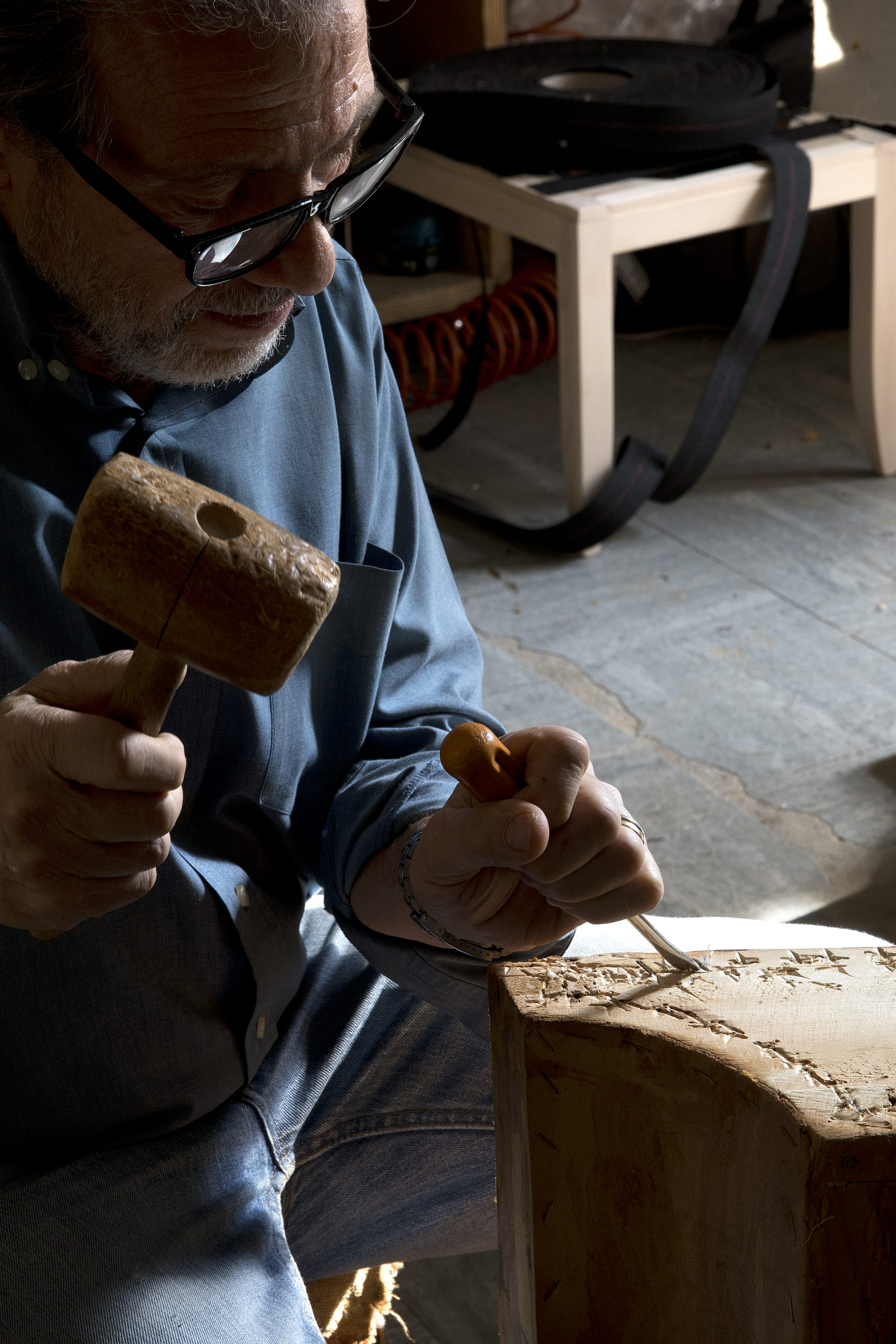 Domenico al lavoro